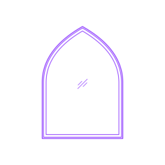 Buildings Fixed Windows Springline Gothic Silhouette Svg Vector, Free Vectors File